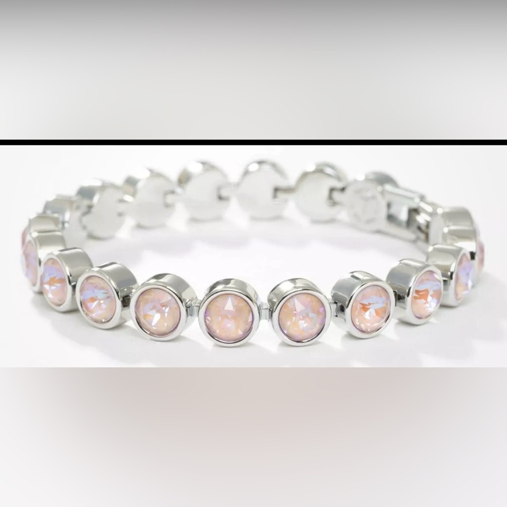 Touchstone Crystal by Swarovski DUSTY PINK DELITE ice bracelet BNIB soft opaque